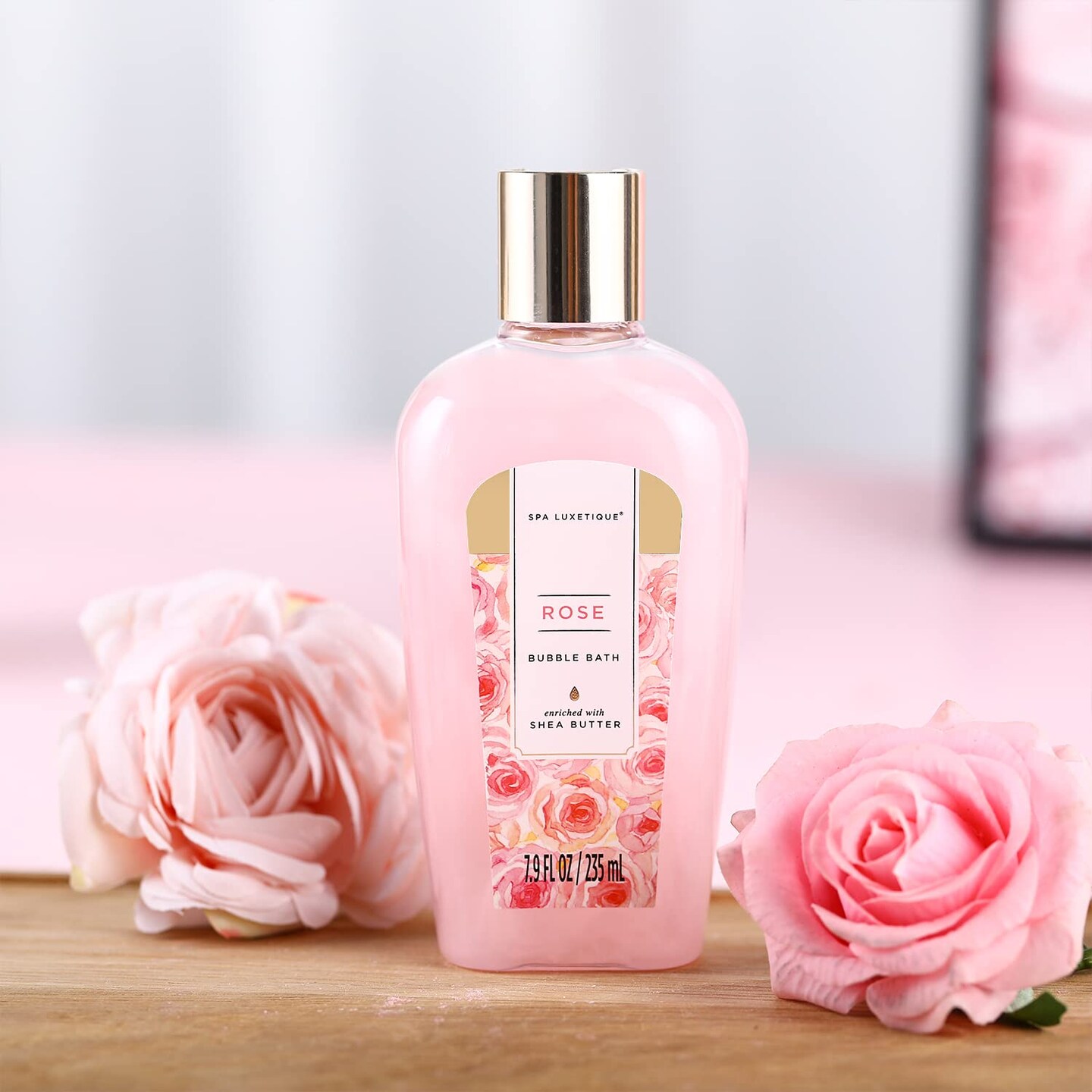 Gift Set For Women, Bath Sets for Women Gift, 8 Pcs Rose Spa Basket Includes Bubble Bath, Shower Gel, Body Lotion, Mom Birthday Gifts, Mother‘s Day Gifts for Her