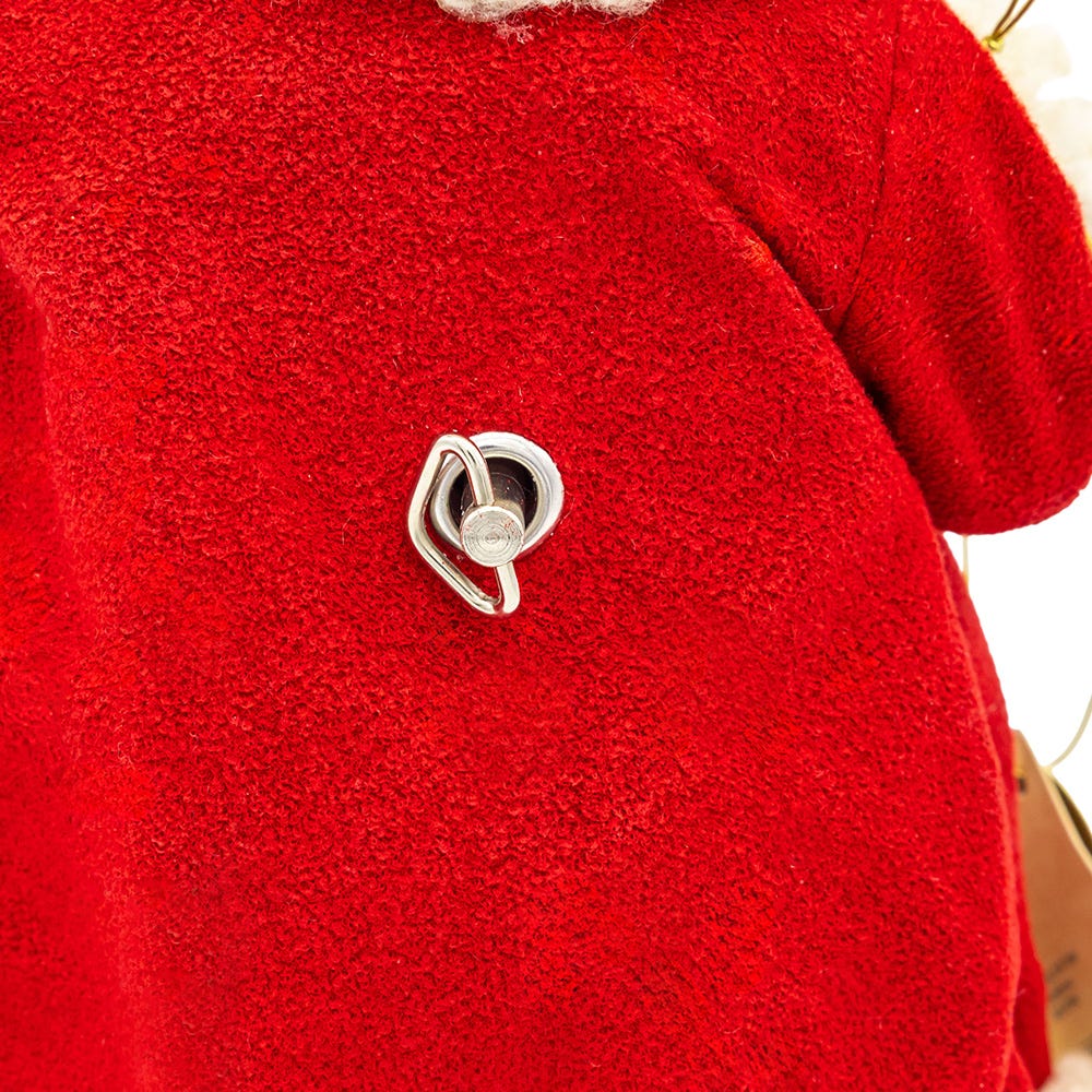 Kurt Adler 11 Inch Fabrich&#xE9; 250th Anniversary of America Musical Santa