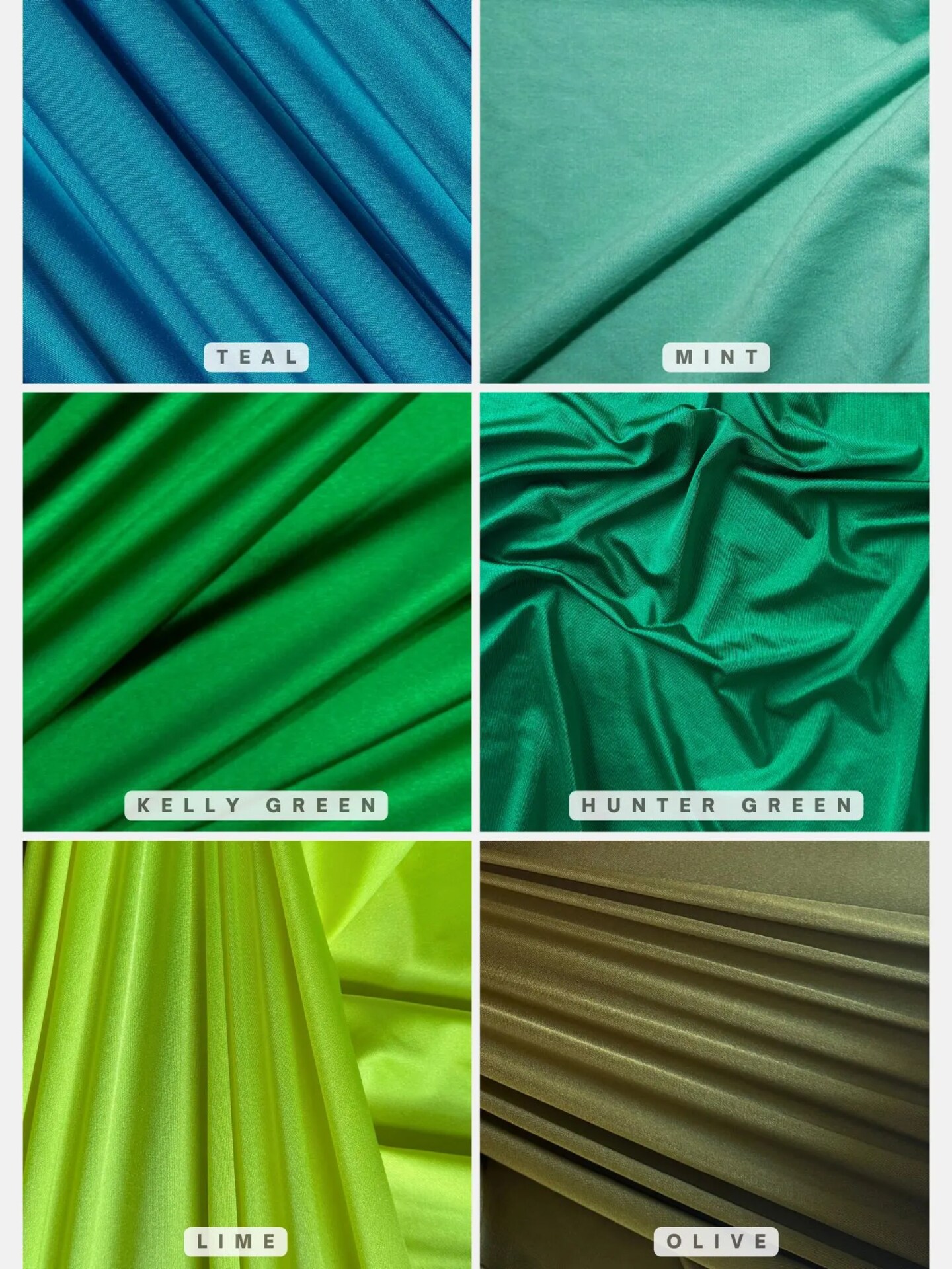 Shiny Nylon Spandex Fabric by the Yard, 60" Wide 4-Way Stretch Milliskin Fabric for Activewear, Swimwear, Dancewear