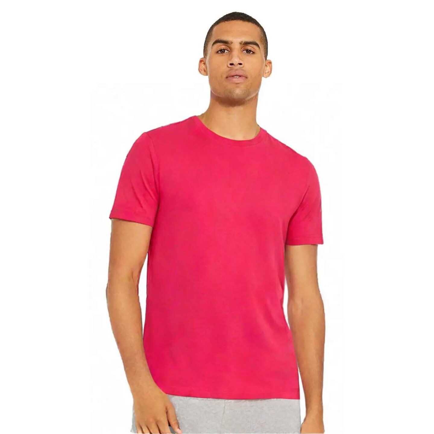 BELLA + CANVAS Lightweight Crewneck Short Sleeve Jersey T-Shirt for Everyday Basics & Casual Layering Tee