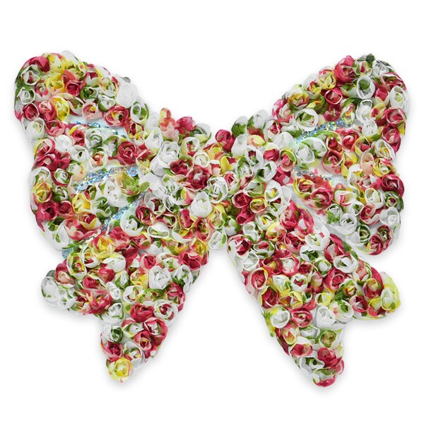 Rolled Fabric Bow Applique/Patch