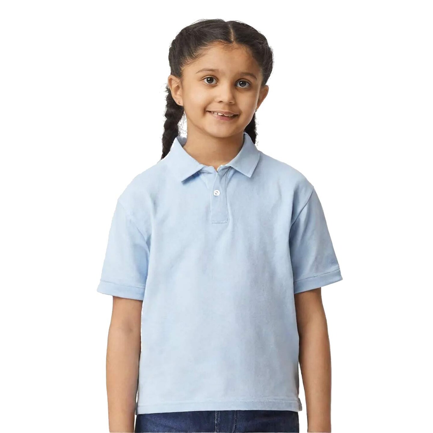 6 Pack: Gildan® Youth DryBlend Jersey Polo Shirt 6 oz 50/50 Cotton Polyester Moisture-Wicking Classic Fit Polo