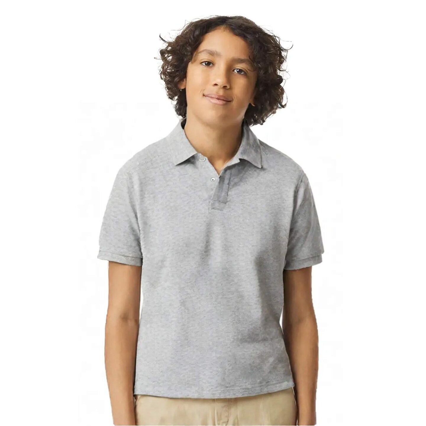 6 Pack: Gildan® Youth DryBlend Jersey Polo Shirt 6 oz 50/50 Cotton Polyester Moisture-Wicking Classic Fit Polo