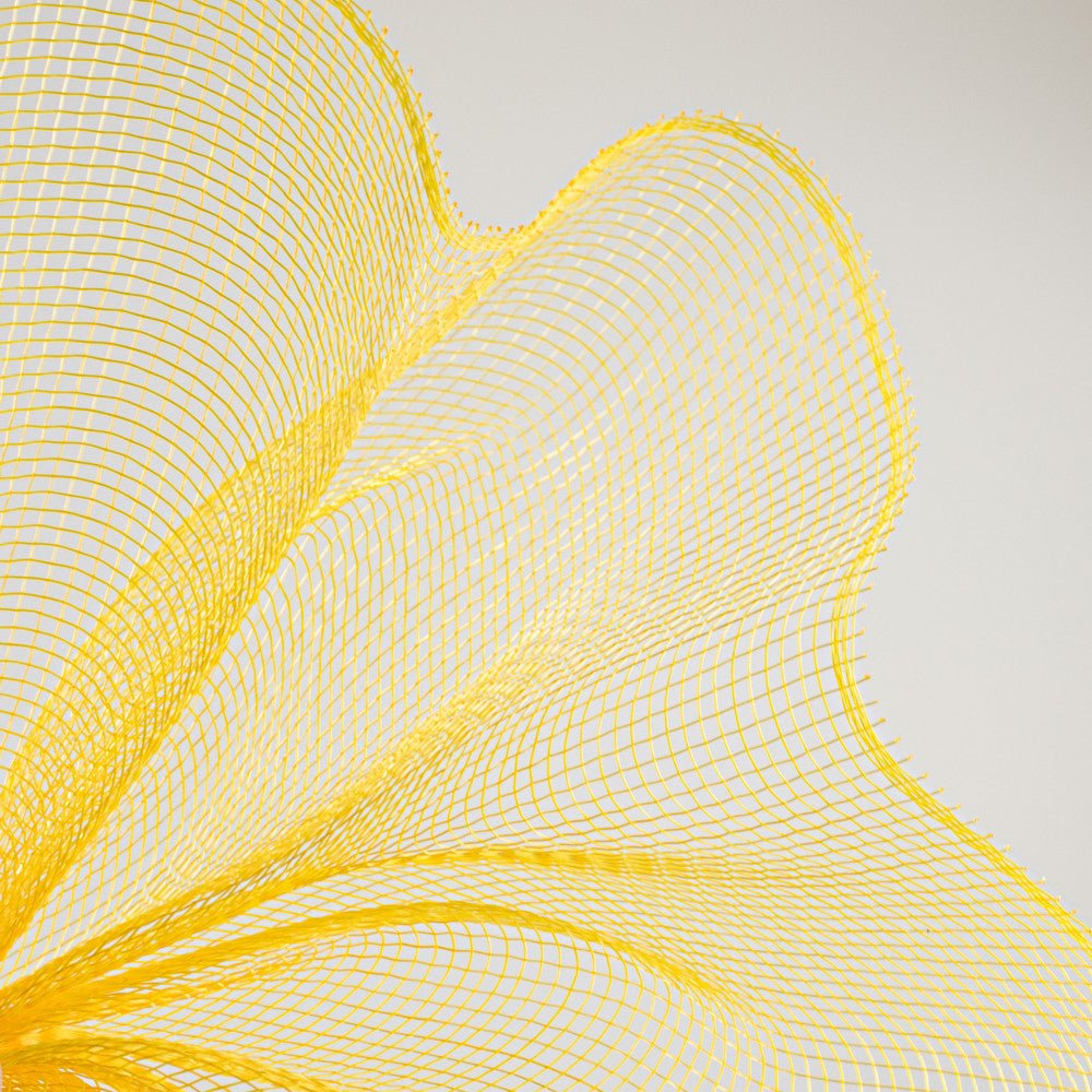 10&#x22; Two Tone Deco Mesh Ribbon: Yellow &#x26; Gold