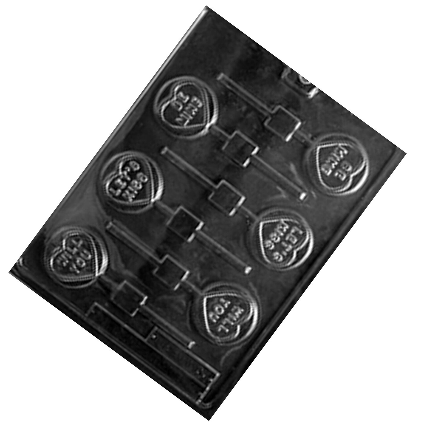 Will You Be Mine Let&#x27;s Kiss Lolly Chocolate Mold