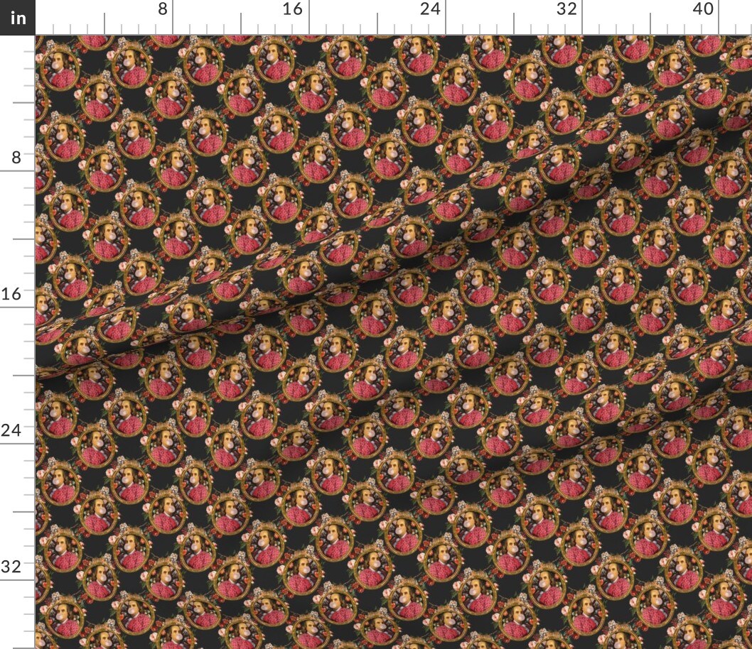 Various Fabrics by the Yard or Fat Quarter Maximalist Funny Bubblegum Founding Father Philadephia Americana Historical Figure Tiger Glam Floral Politcal Portrait Flowers Vintage Inspired Custom Printed Fabric by Spoonflower