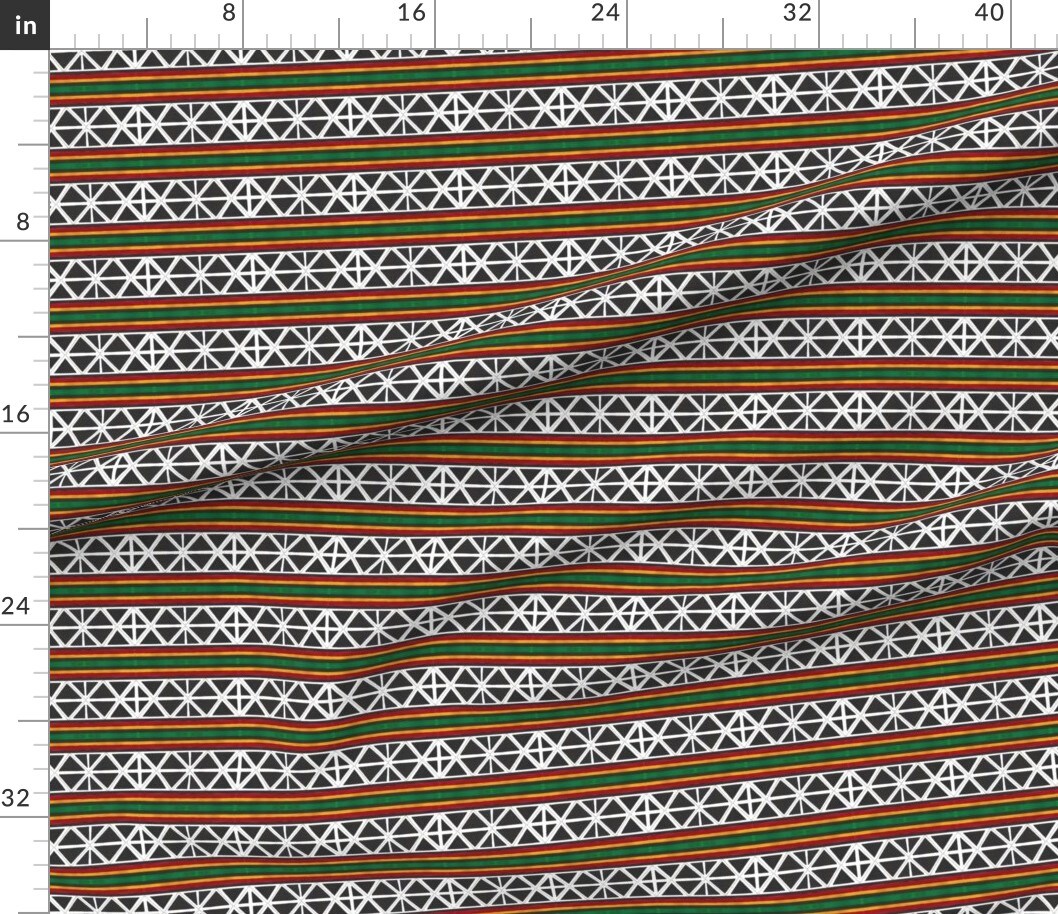 Various Fabrics by the Yard or Fat Quarter African Tribal Africa Royalty Hand Drawn Colorful Geometric Lines Black And White Traditional Cultural Custom Printed Fabric by Spoonflower