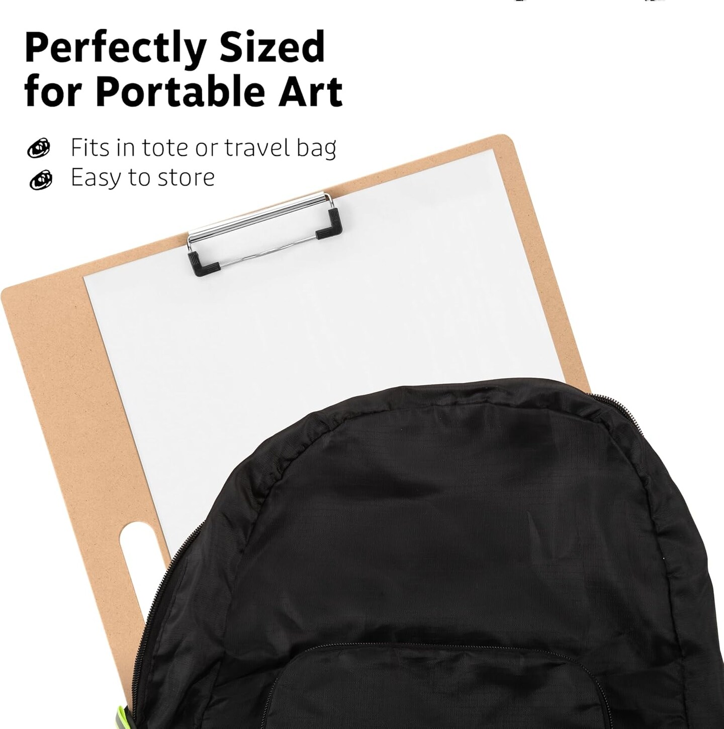 13×17 Artist Sketch Board with Handle – Portable Clipboard for Painting & Drawing