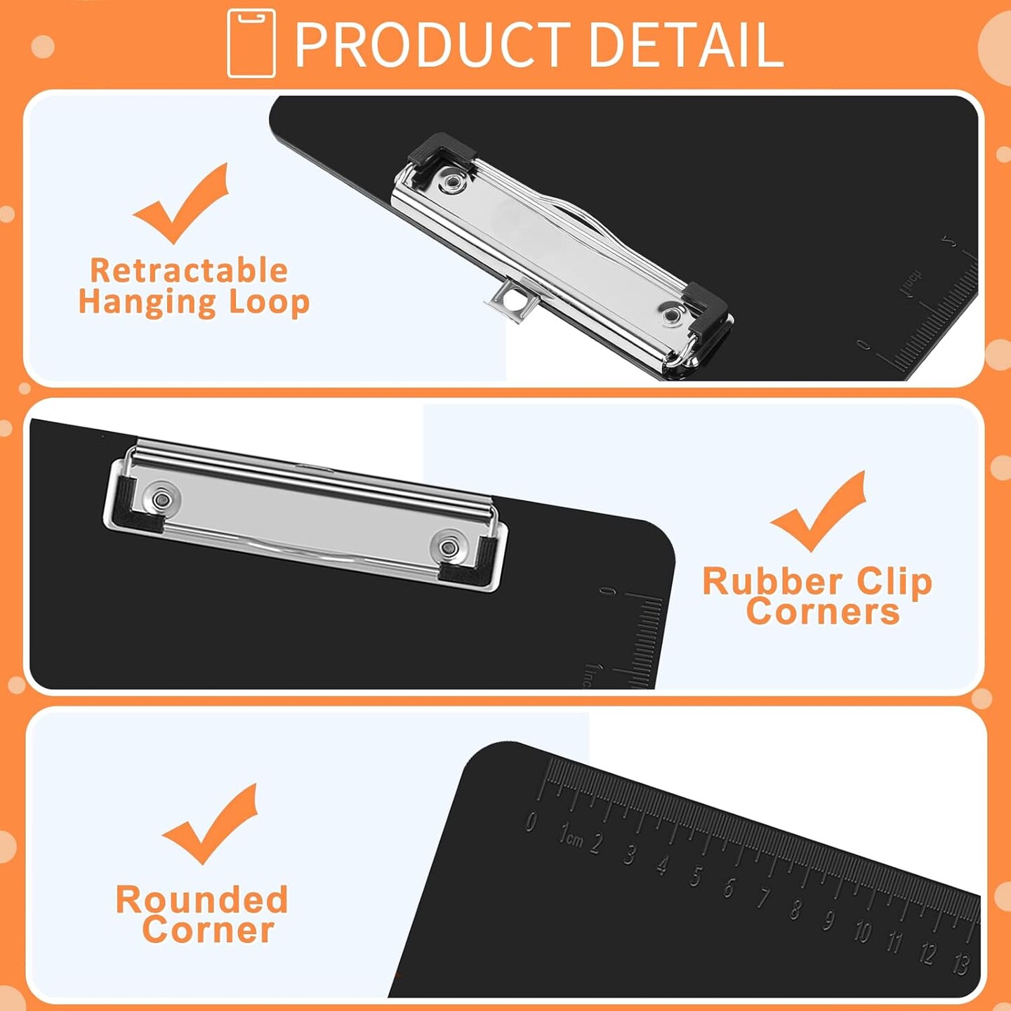 Black Clipboards, 26 Pack Plastic Black Clipboards with Low Profile Clip 12.5 x 9 Standard Letter Size Clipboard for classrooms Office