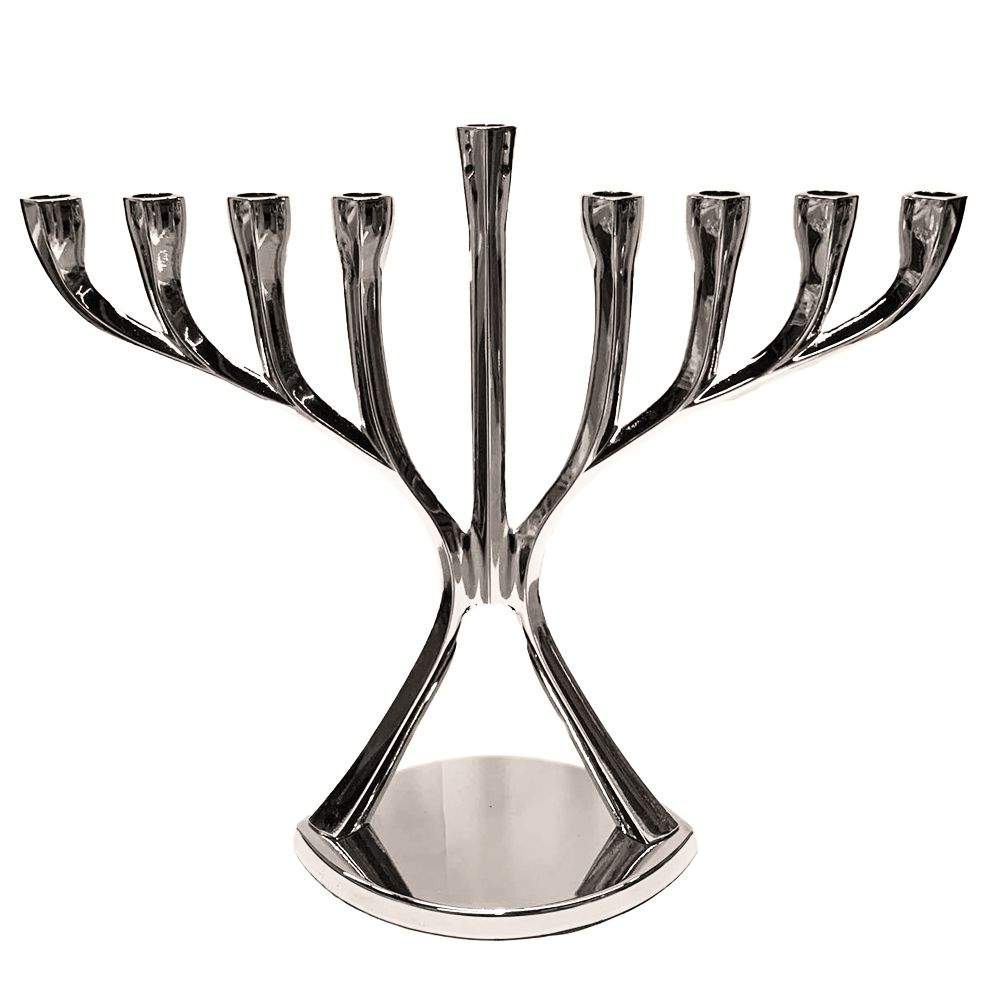 Elegant Metal Menorah By Kinor Decor