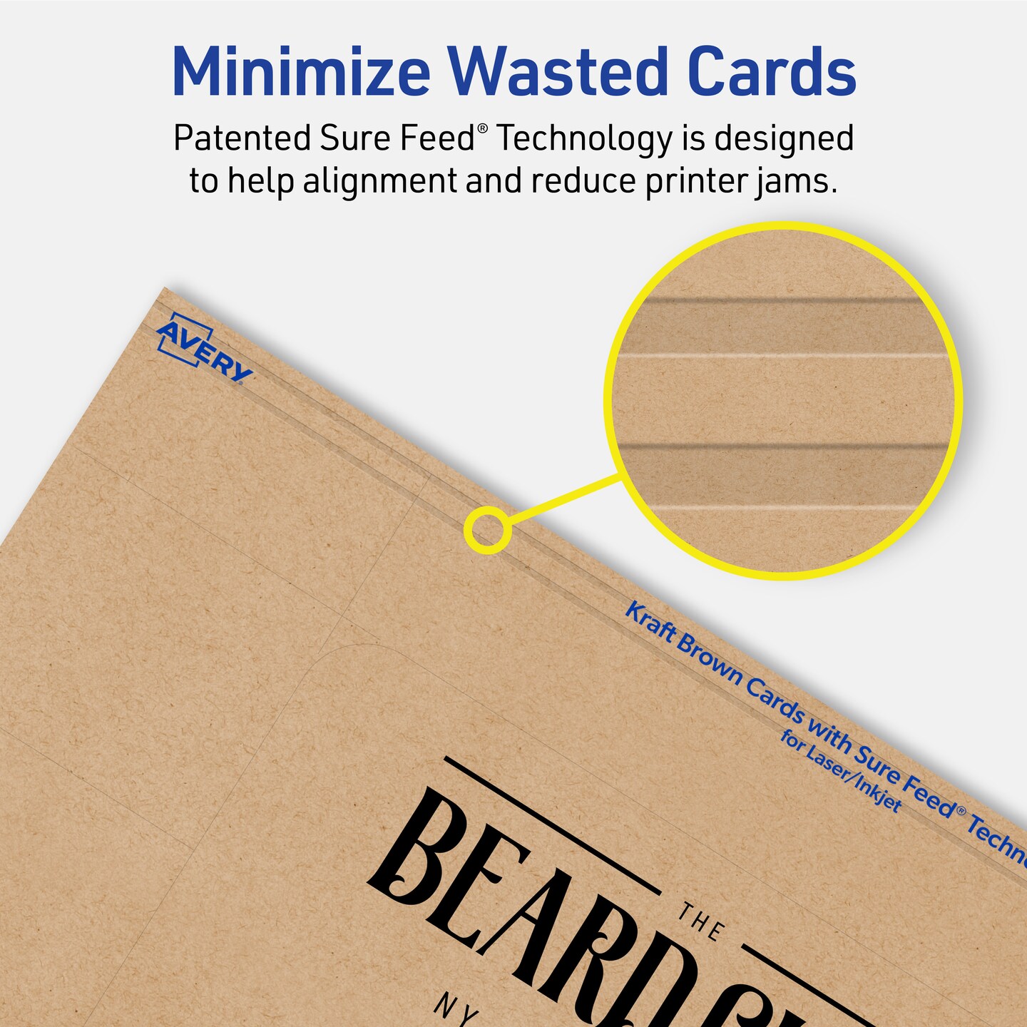 Avery Kraft Brown Index Cards, 3" x 5" Rectangle Rounded Corners