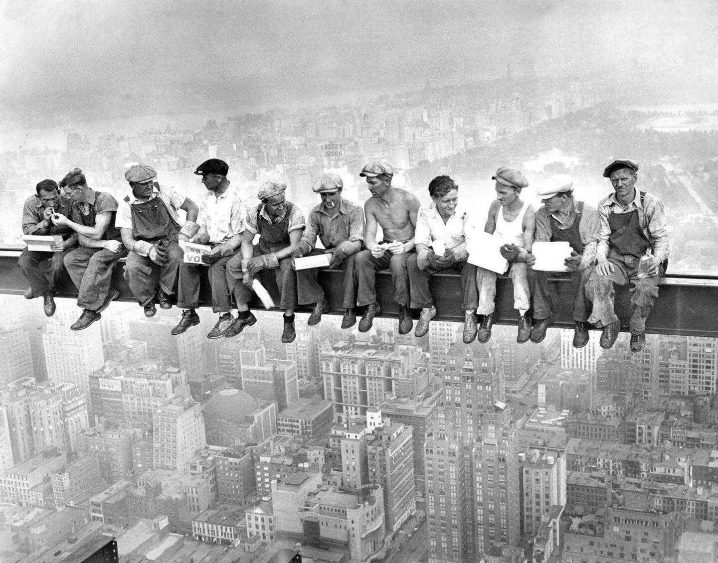 Framed 18x24 New York City Art Print - Iconic View from a Skyscraper