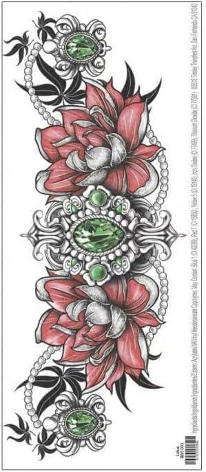 Lotus Flower Beauty Bone Tattoo - Realistic Temporary Clavicle Tattoo for Women