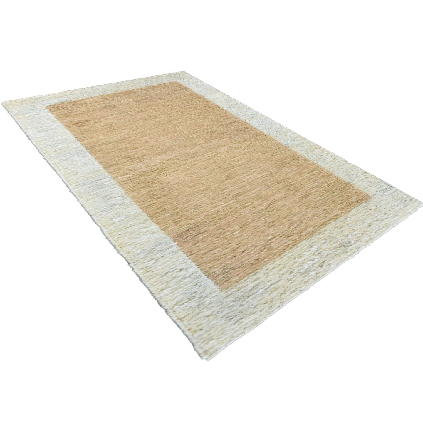 Edge Collections - 3' x 5' - Brown - Contemporary Hand Knotted Jute Area Rug - 1 Piece