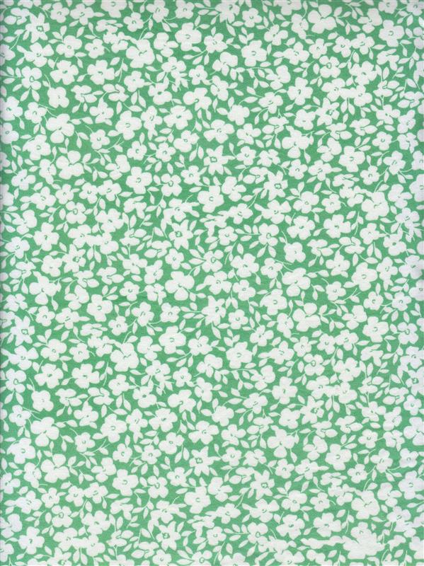 1 Yard Ditsy Floral DTY Brushed Knit Fabric Soft Stretch Polyester Spandex 58/60 Inches Wide