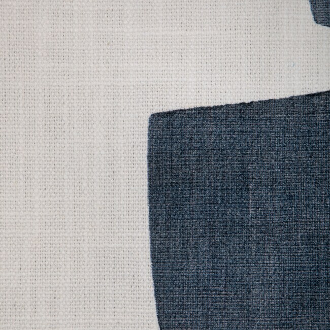 1 Yard Abstract Geometric Cotton Print Fabric with Softened