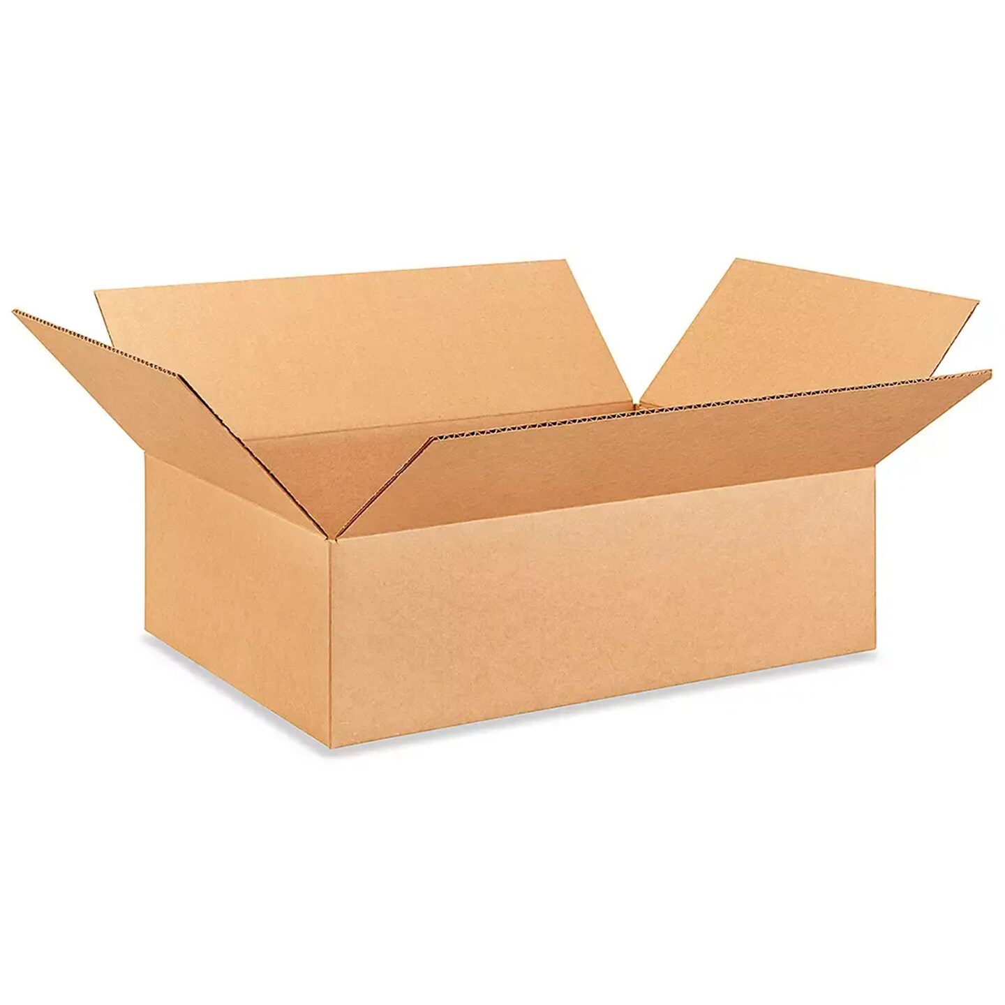 20 Psc Kraft Boxes, Shallow Packing for Apparel and Electronics 20 x 14 x 6 Inch