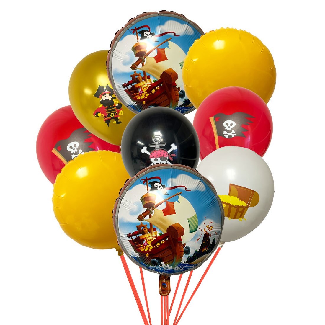 Pirate Treasure 9 Piece Balloon Bouquet