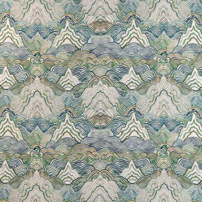 1 Yard Modern Abstract Printed Linen Drapery Fabric 100 Percent High Quality