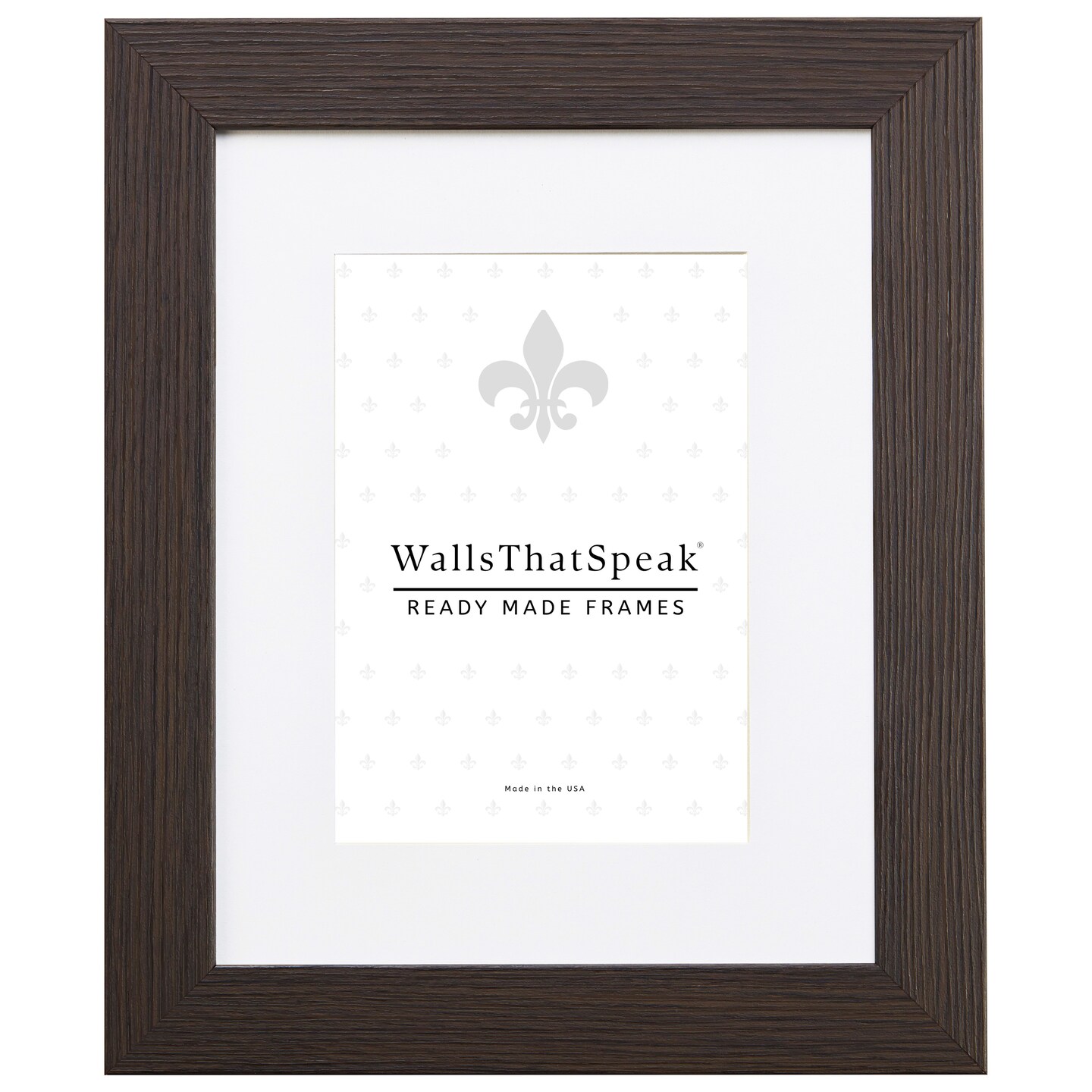 10x13 Matted Picture Frame, Bauhaus 125 1.25 Inch MDF Moulding, Wall ...
