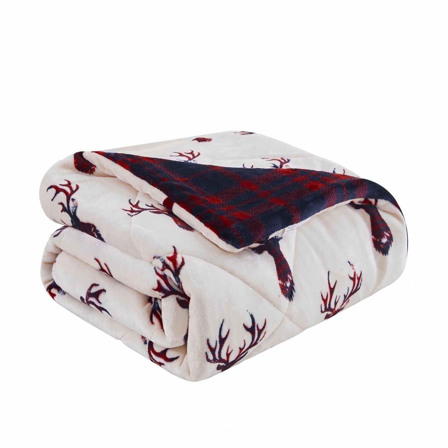 Edge Collections - 50" x 60" - Red - Plush Velvet Throw Blanket for Cozy Comfort - 1 Piece