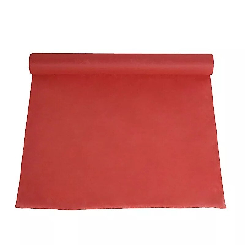 100 ft Red Rayon Wedding Aisle Runner Events Receptions Ceremony Decorations