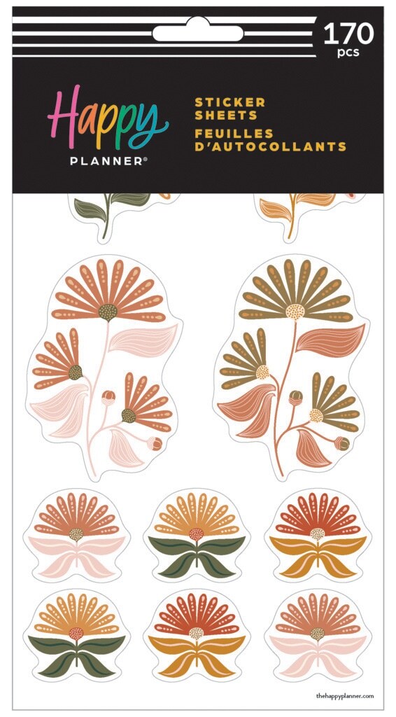 Happy Planner Sticker Value Pack 10/Sheets-Desert Rose