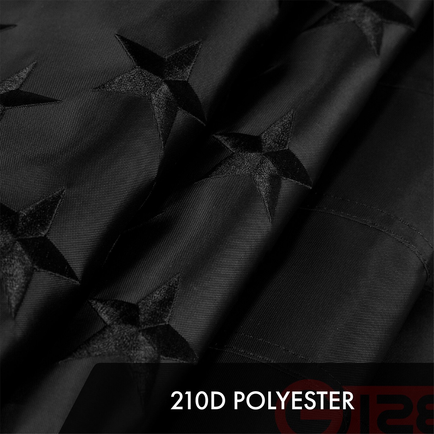 G128 2 Pack: All Black American USA US Flag 3x5 ft Embroidered Stars Sewn Stripes Brass Grommets