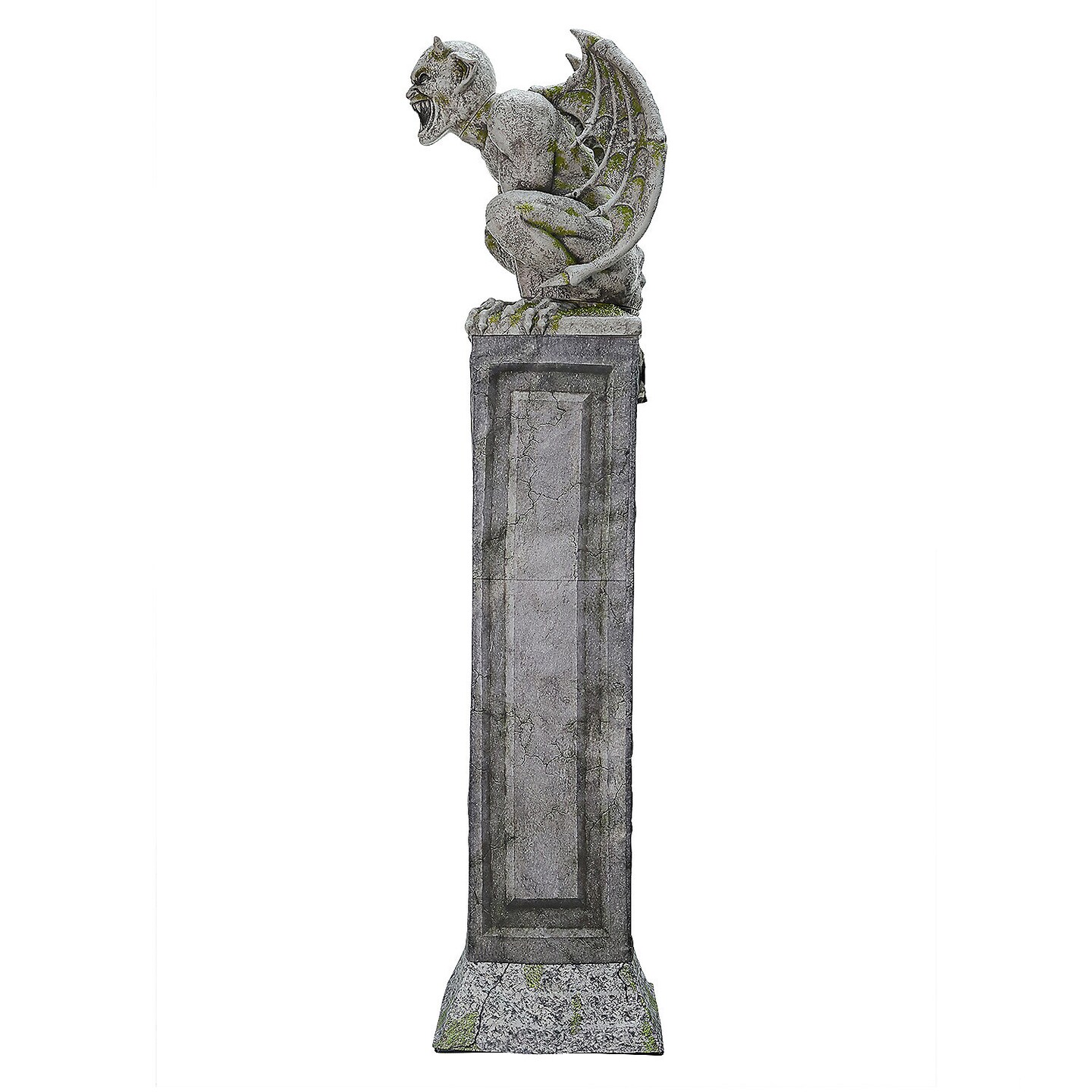 Oversized Gargoyle Pillar Animated Halloween Prop 96&#x22;