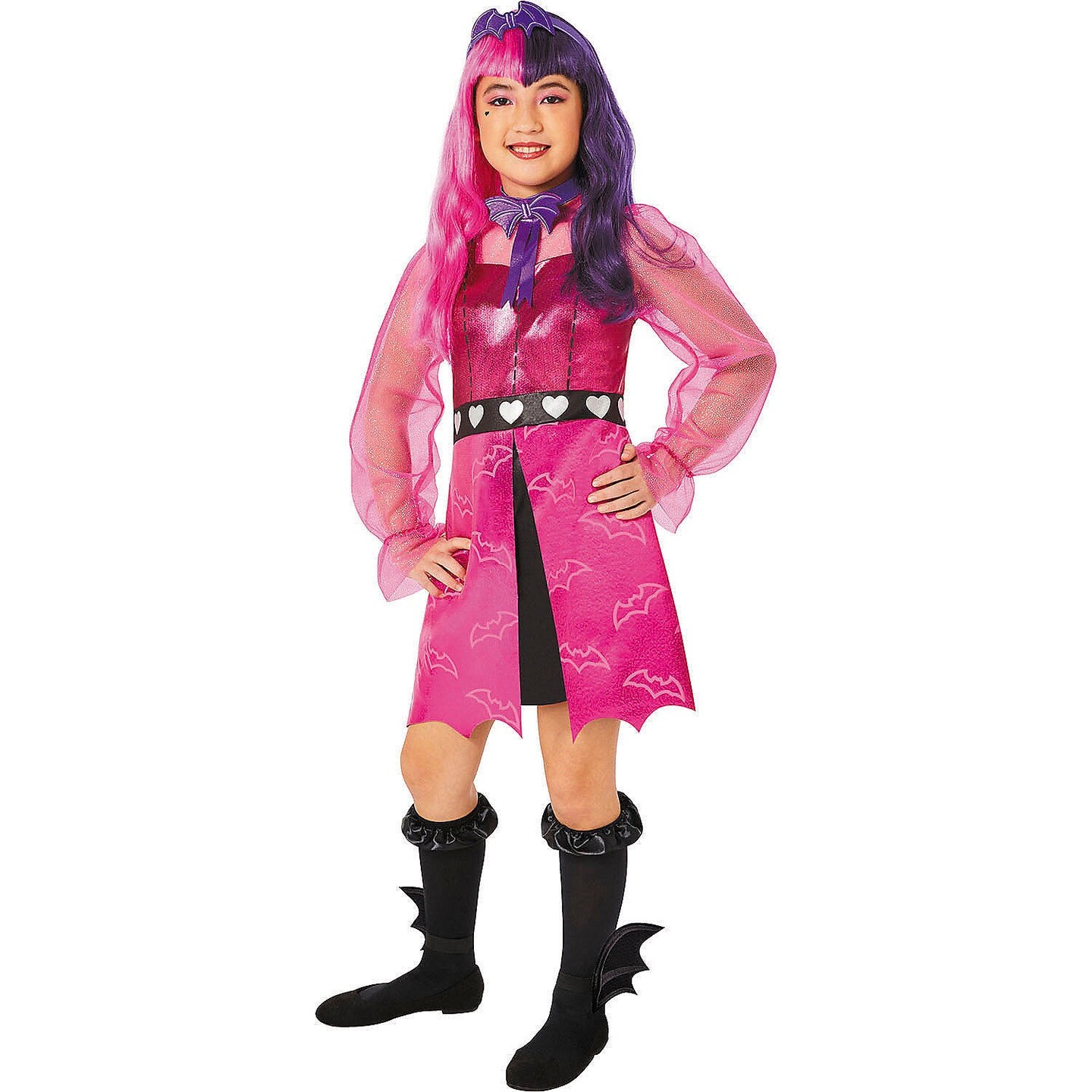 Kids Monster High Pink &#x26; Purple Draculaura Costume