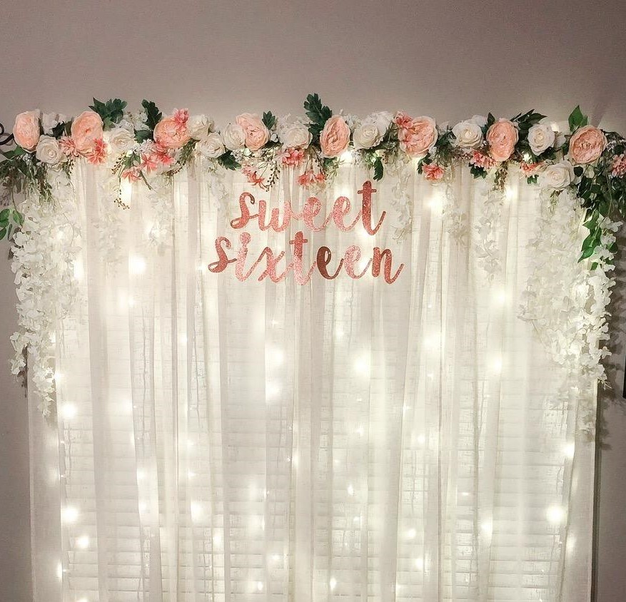 Artificial Peony Flower Garland 6ft Silk Rose Flower Vine Garland Floral Greenery Garland for Wedding Party Table Decoration Pink