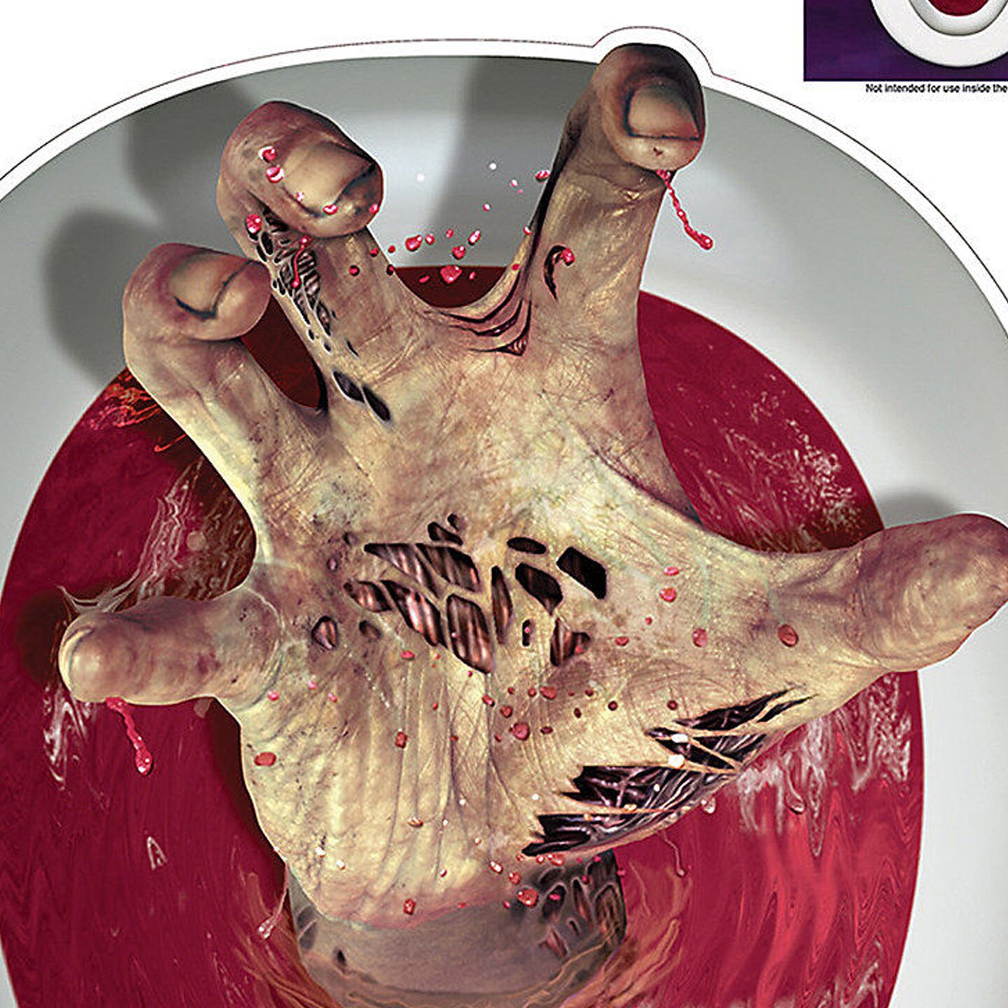 Zombie Hand Toilet Topper Peel N Place