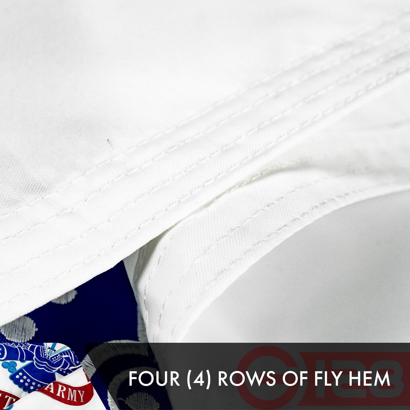 US Army Flag | 3x5 Ft, 2-Pack, Double-sided, Embroidered Polyester By G128