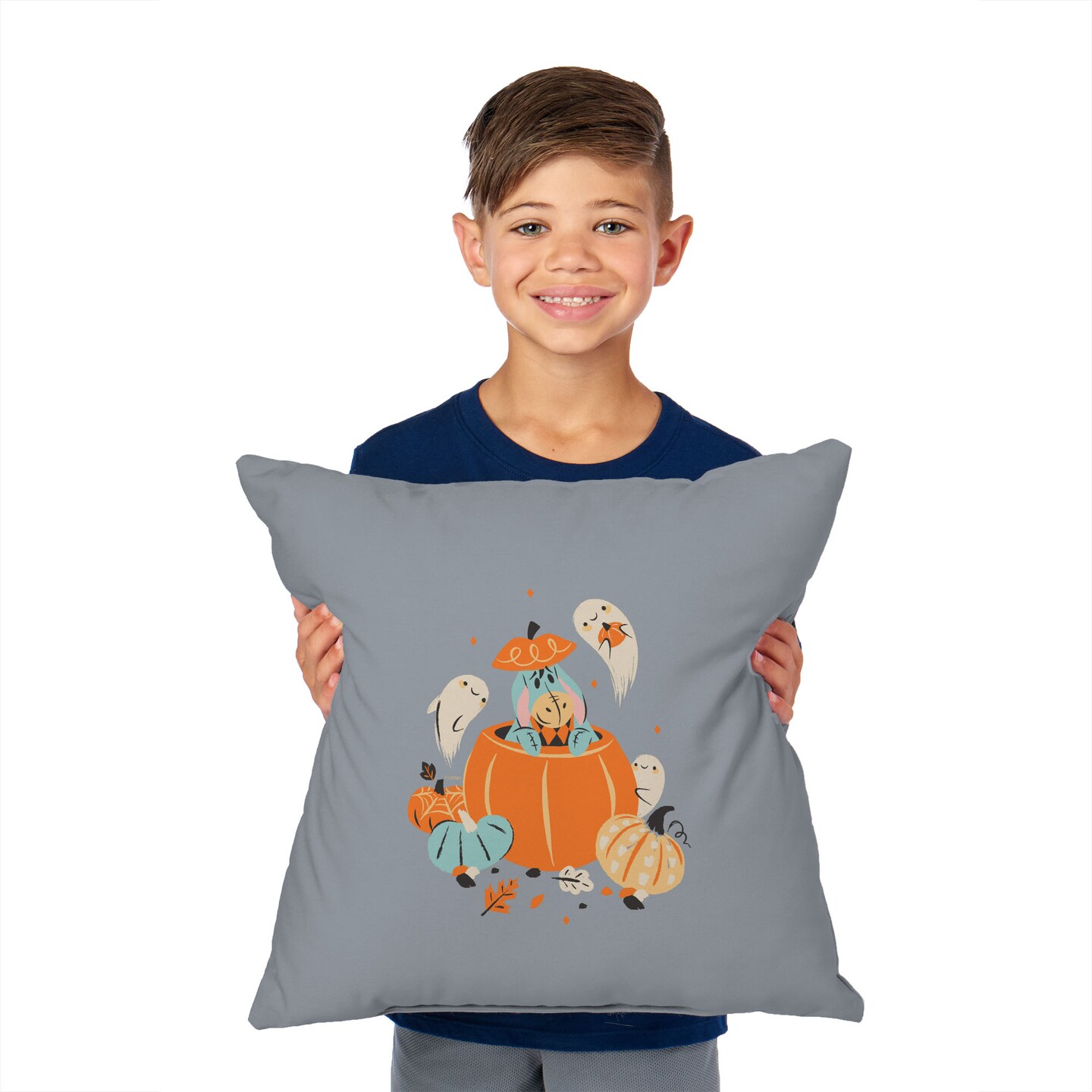 Disney Winnie The Pooh Eeyore Pumpkin Throw Pillow 18x18 Inches