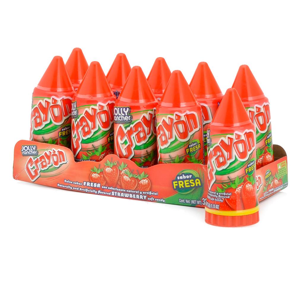 Lorena Crayon Strawberry Soft Candy 1.1lb 10ct
