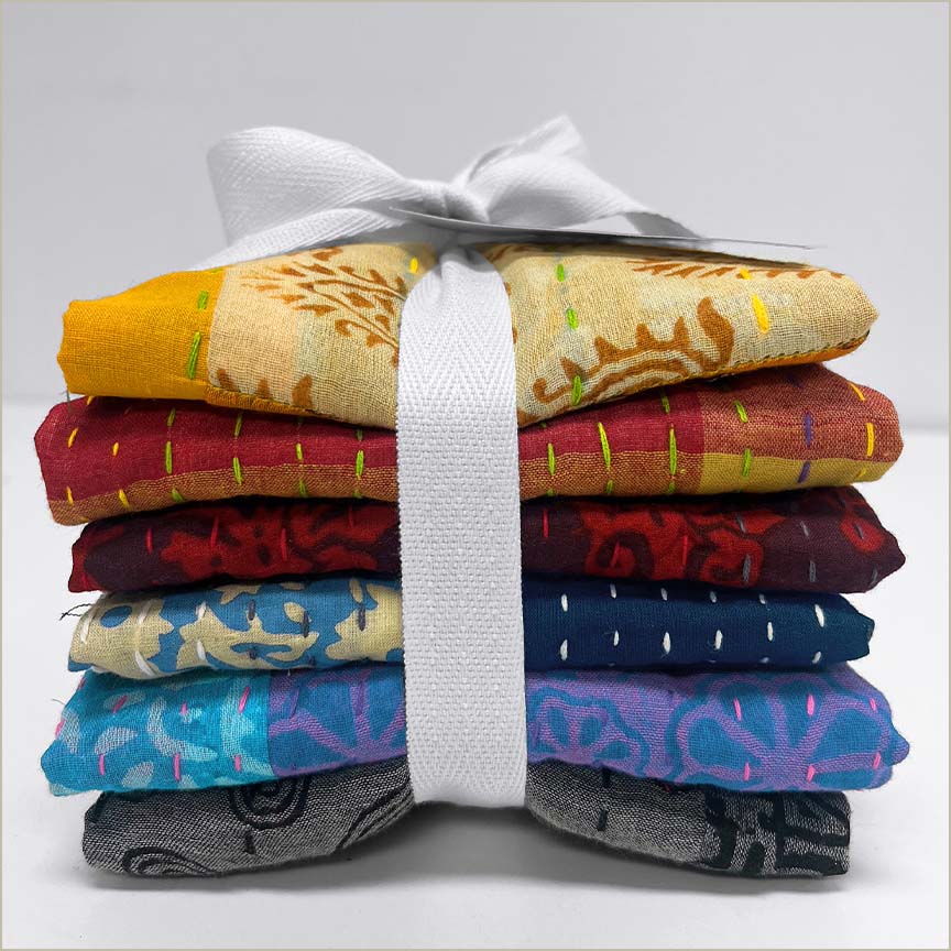 Kantha Fat Quarter Bundle by  for Windham (FATQKAN1-X Multi)