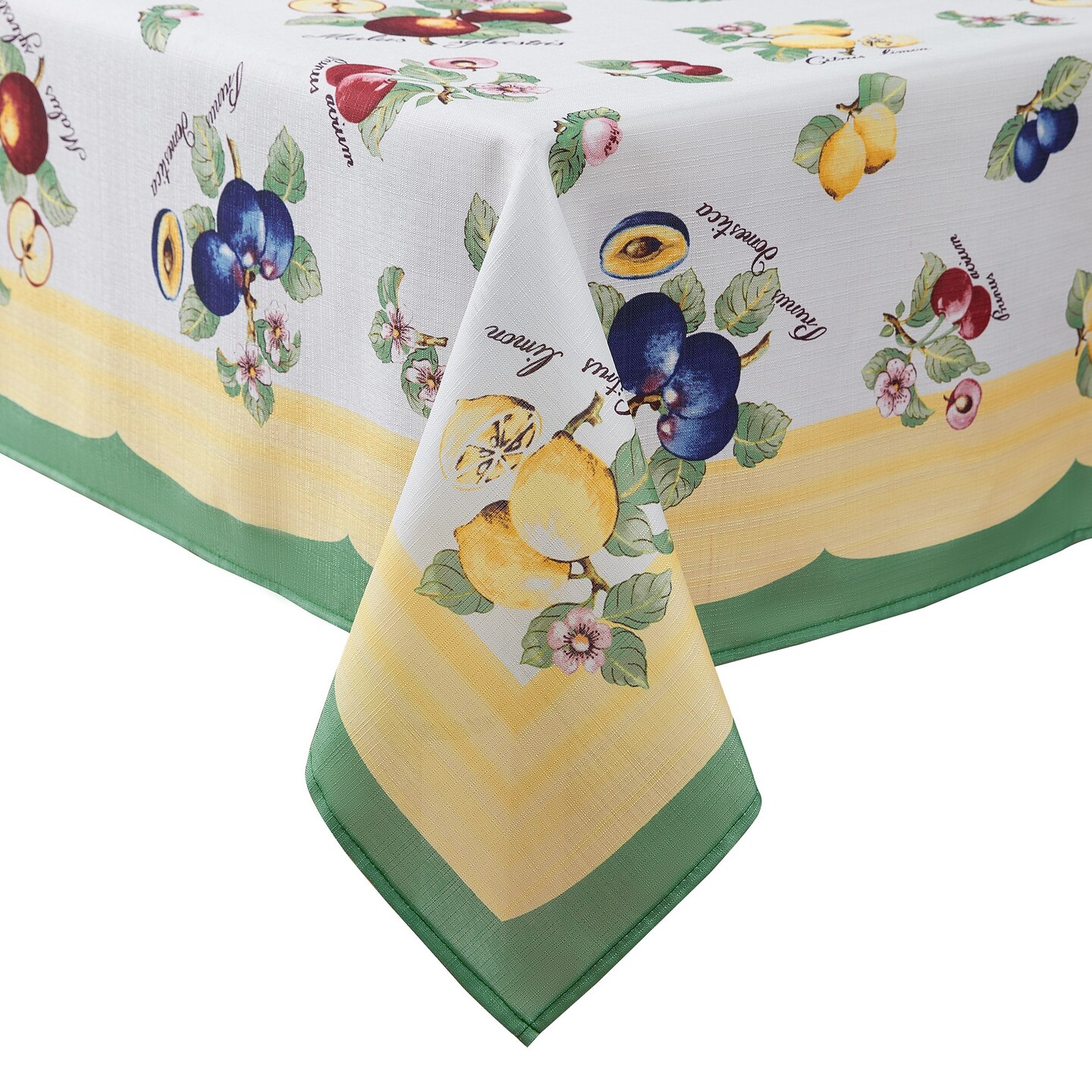 Villeroy & Boch French Garden Fleurence Water Resistant Tablecloth, Multicolor - 60"W x 84"L