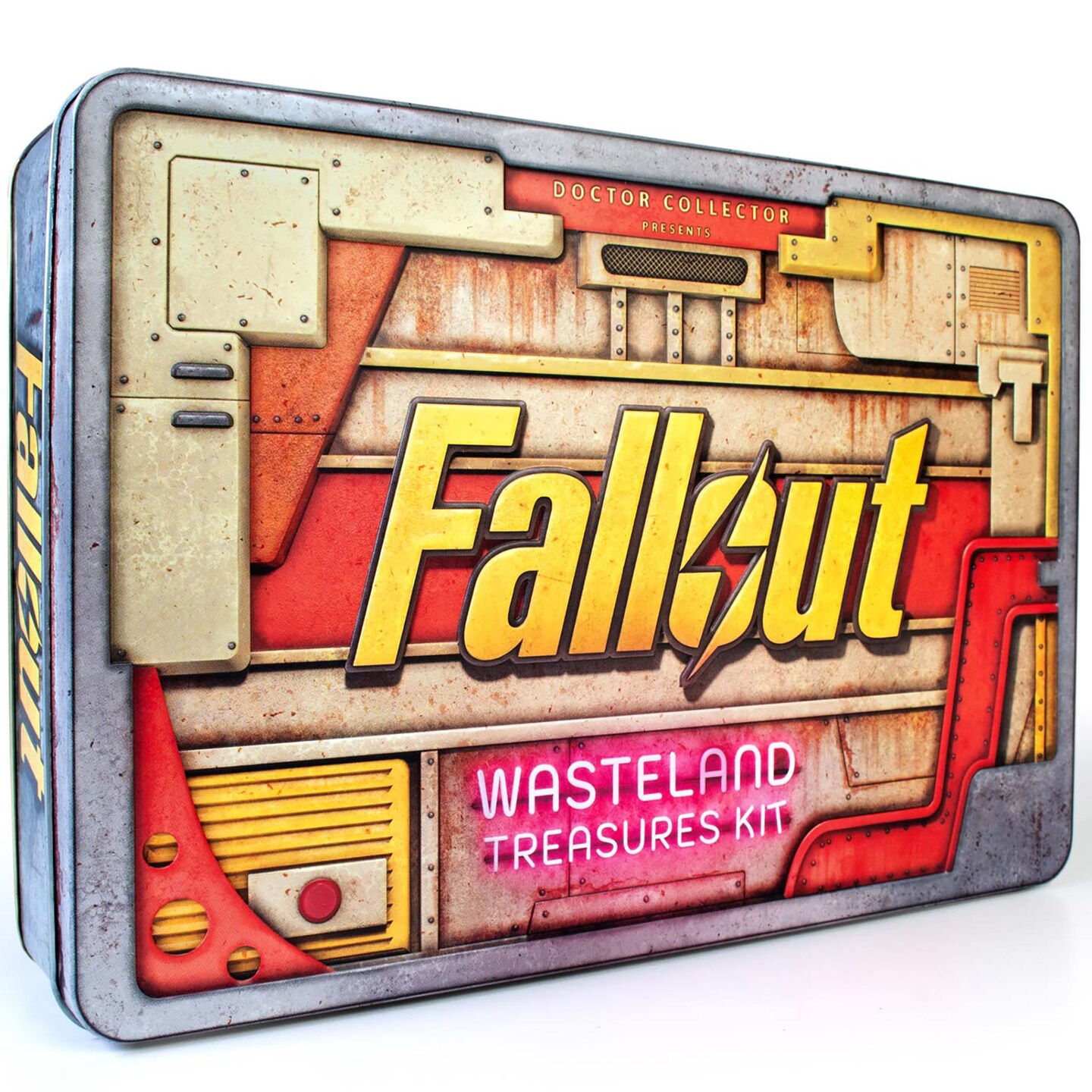 Doctor Collector: Fallout - Wasteland Treasures Kit - Premium Collectible Tin Box, Prop Set-Ghoul Items, Vault Artifacts, Licensed Display Memorabilia