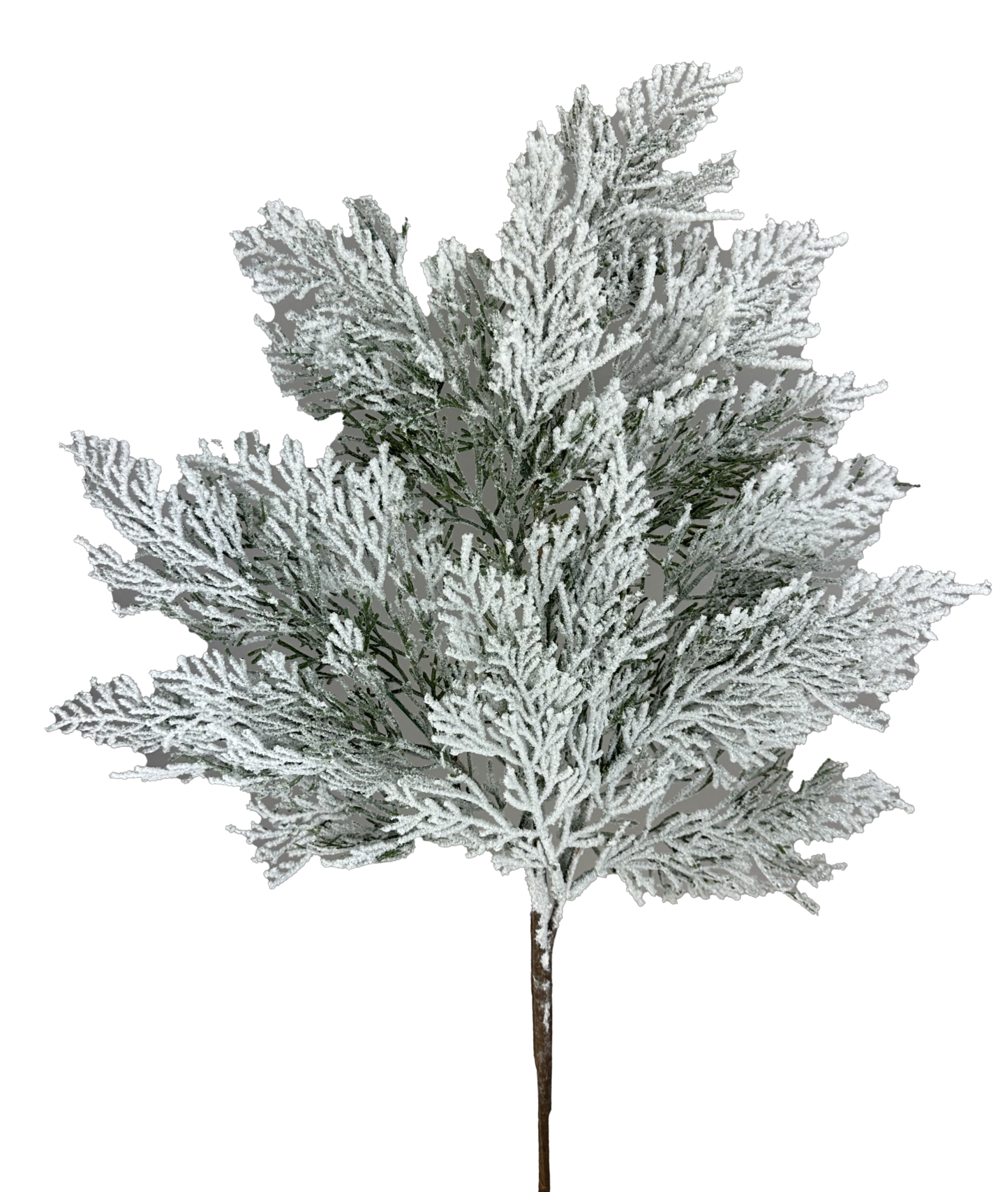 29&#x22; Flocked Artificial Cypress Spray &#x2013; Snowy Holiday Greenery Accent | TCT Crafts - 86018SNOW
