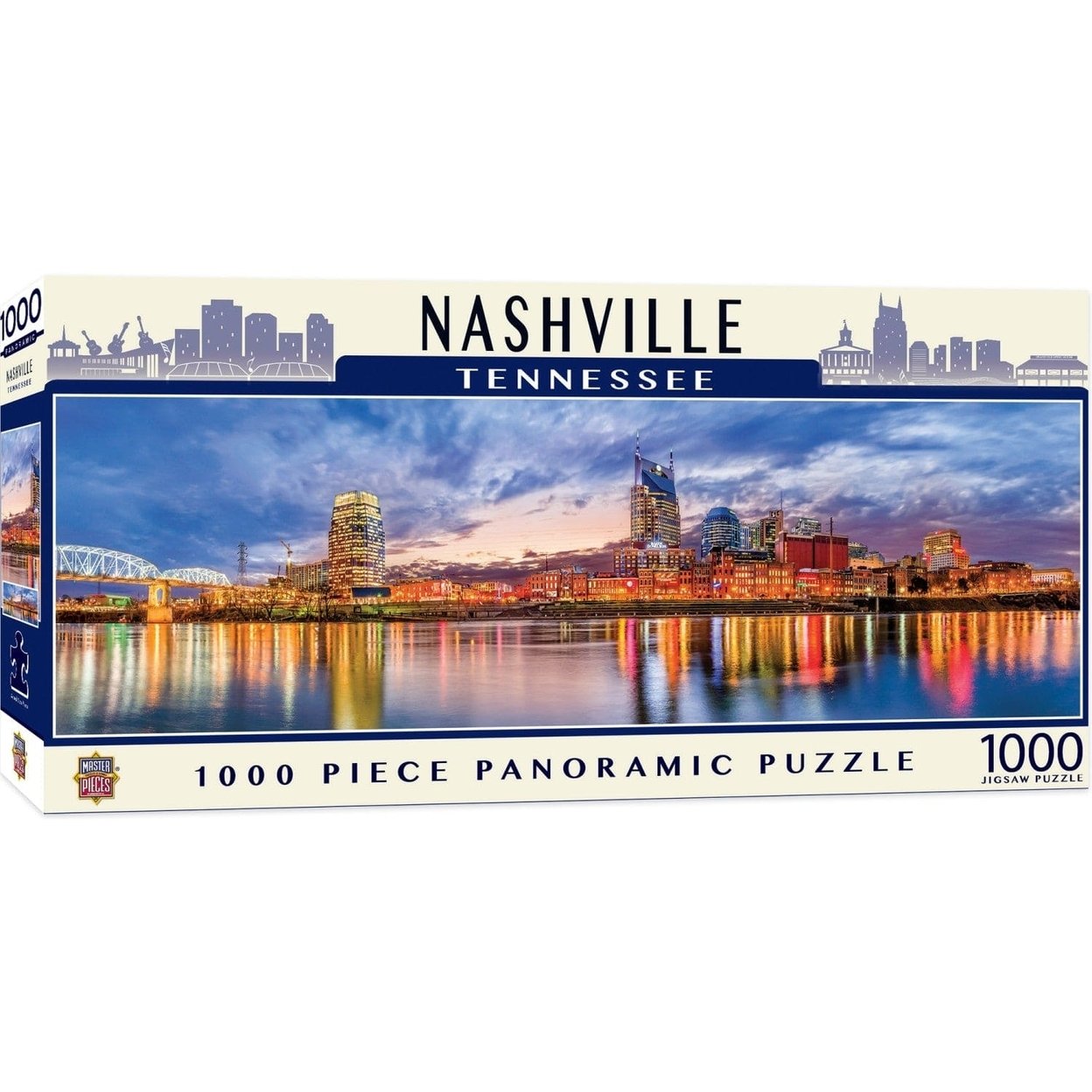 Nashville Tennessee 1000 Piece Panoramic Jigsaw Puzzle