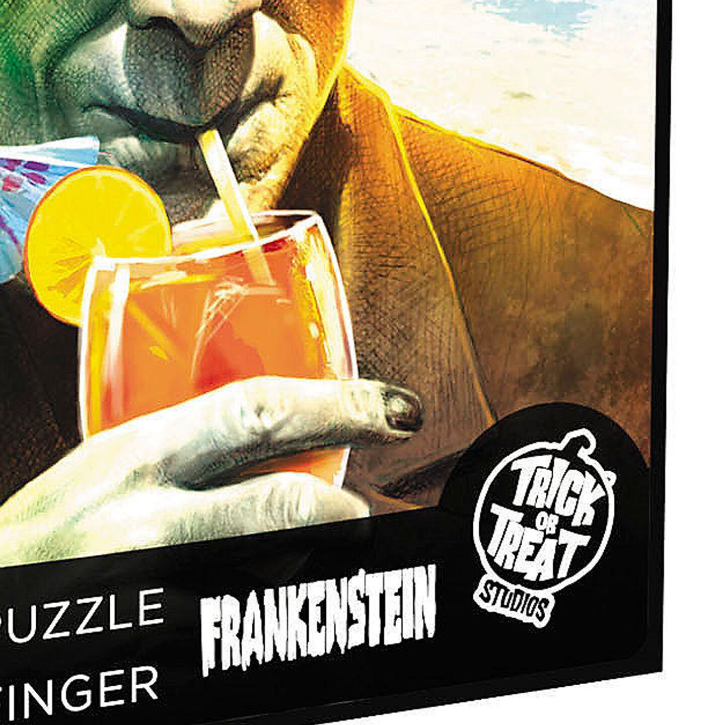 20&#x22; x 27&#x22; Frankenstein at the Beach 1000 Piece Puzzle