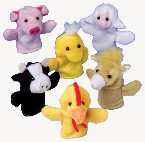 Farm Animal Finger Puppets Include 12 Units