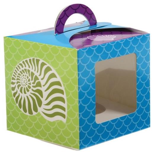 Mermaid Cupcake Boxes Include 12 Units