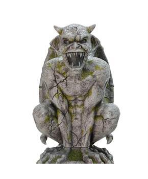 Oversized Gargoyle Pillar Animated Halloween Prop 96&#x22;