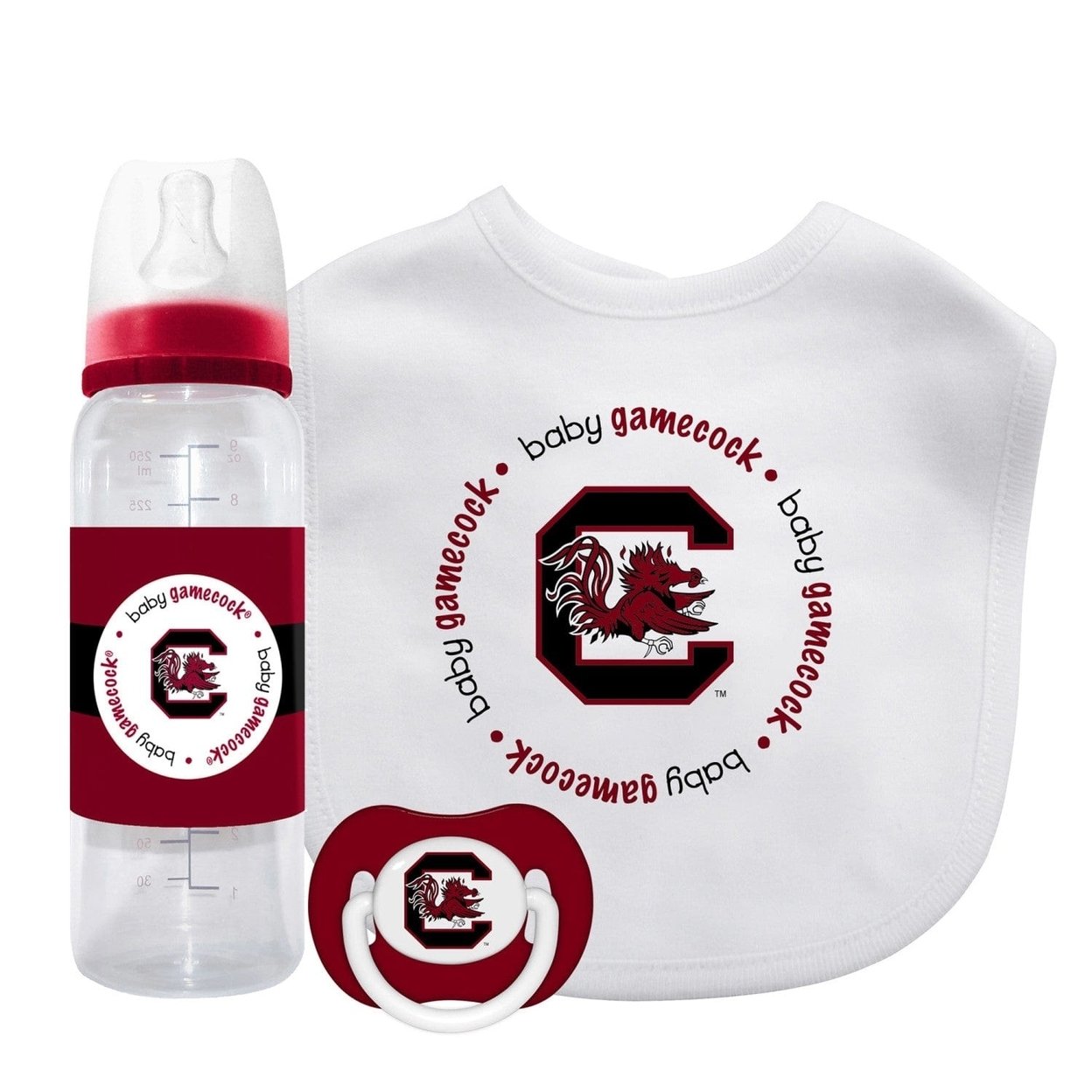 South Carolina Gamecocks Babyfanatic 3-Piece Gift Set Unisex Bpa-Free Cotton