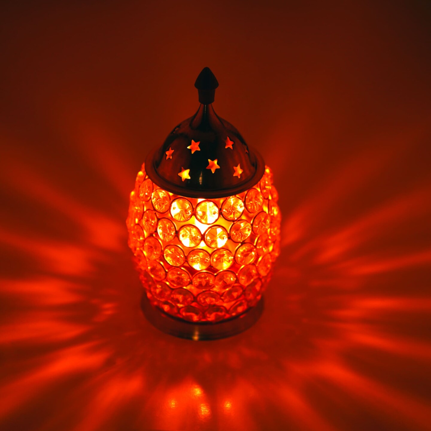 Crystal Jyoti Diya Lamp Akhand Oil Lamp Decorative Diwali Diyas for Puja Kuthu Vilakku Home Temple Decor Deepam Deepawali Decoration Lantern Tea Light Holder Housewarming Return Gift