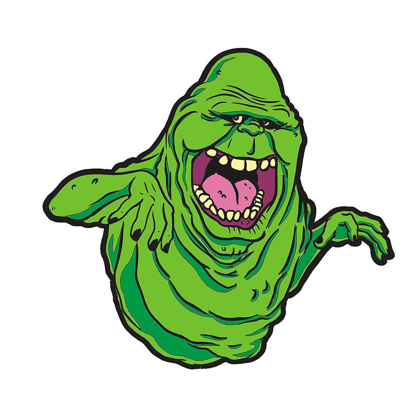 1 3/4&#x22; GhostbustersT Slimer Glow in the Dark Enamel Pin