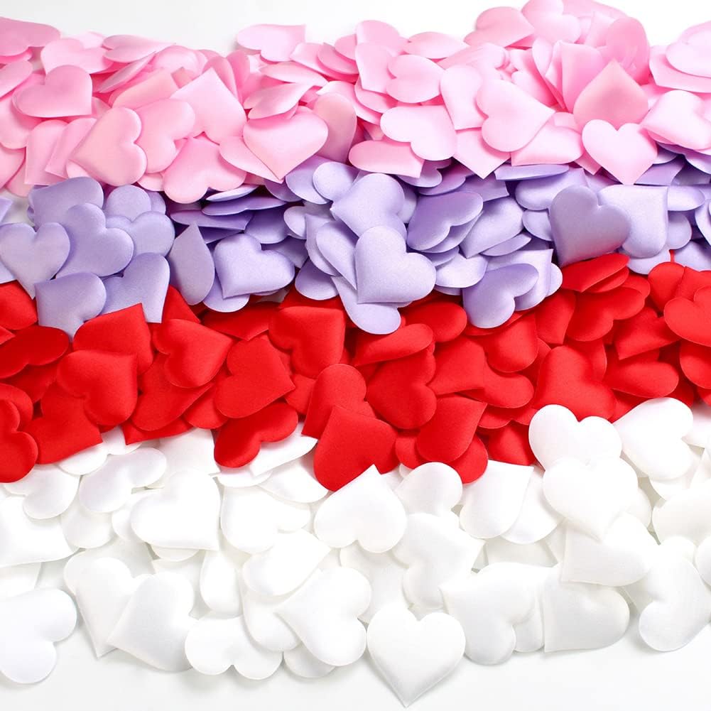 100 Pcs Love Heart Shaped Sponge Petals Handmade DIY Petal Birthday Table Wedding Party Supplies Decoration