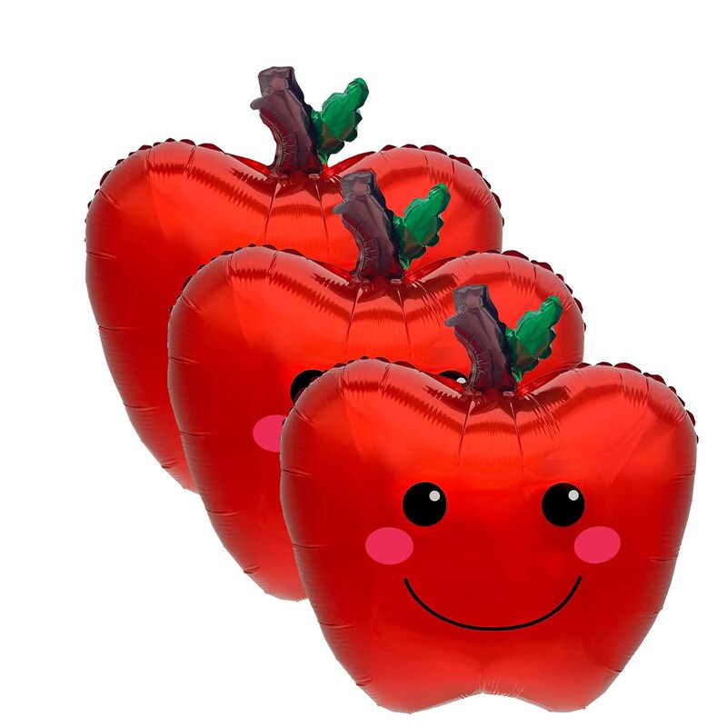 LA Balloons&#xAE; 19 Inch Smiling Apple Balloon