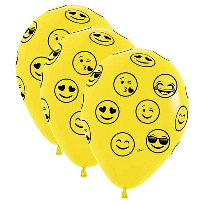 Sempertex&#xAE; 11 Inch Emoji Latex Balloons